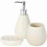 Excellent KO-795420720bila koupelnové doplňky set 3 ks mramor bílá – Zbozi.Blesk.cz