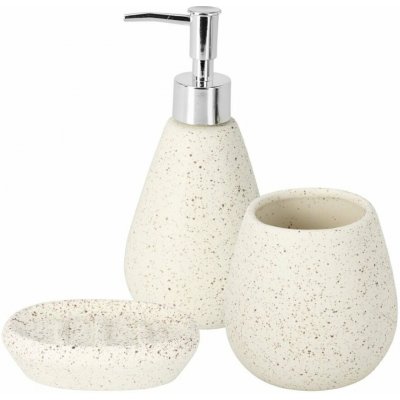 Excellent KO-795420720bila koupelnové doplňky set 3 ks mramor bílá – Zbozi.Blesk.cz