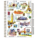 Spirálový sešit A5 s pořadačem Travel Time – Zboží Dáma