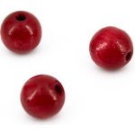 Knorr Dřevěné korálky 10mm (50ks) červené – Sleviste.cz