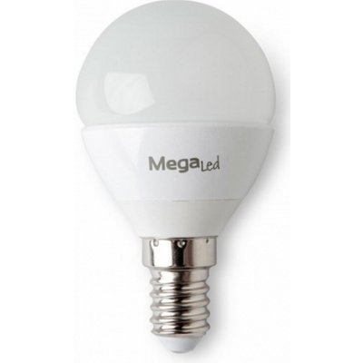 Sférická LED Žárovka MegaLed GIG14E-P45 4,5W E14 2700K 380 lm Teplé světlo E14 5 W – Zboží Živě