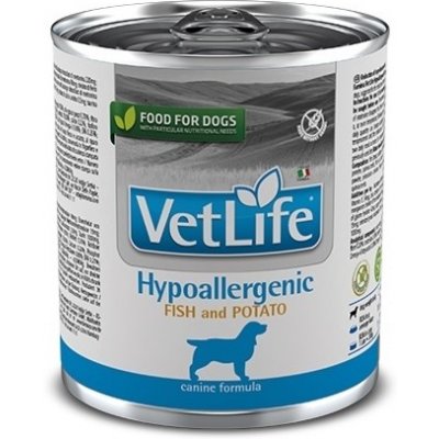 Vet Life Dog Hypoallergenic Fish & Potato konzerva 300 g