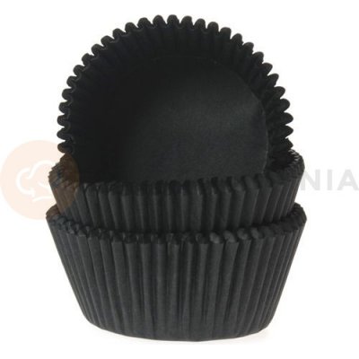 House of Marie Košíčky na cupcakečerná HM0039 černá průměr 5 cm 50 ks – Zboží Dáma