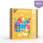 Connetix Glitter Castle se třpytkami 48 ks – Zboží Dáma