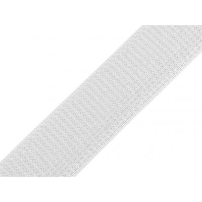 Suchý zip plyš šíře 26 mm elastický, střední, bílá – Hledejceny.cz