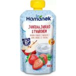 Hamánek kapsička Jahoda jablko s tvarohem 100 g – Sleviste.cz