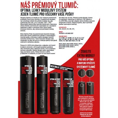 A-TEC Tlumič OPTIMA 45 pro ráže do 6,5mm na závit M14x1mm – Zboží Dáma