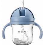 Mininor lahev s brčkem Tritan 220 ml Sky Blue – Zboží Dáma