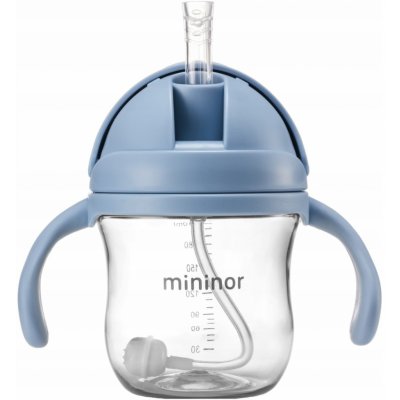 Mininor lahev s brčkem Tritan 220 ml Sky Blue – Zboží Dáma