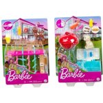 Mattel Barbie mini herní set s mazlíčkem grilování GRG76 – Zboží Mobilmania