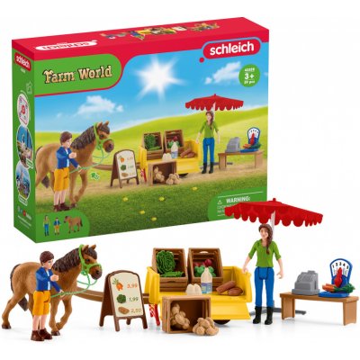 Schleich 42528 Mobilní farmářský stánek – Zboží Mobilmania