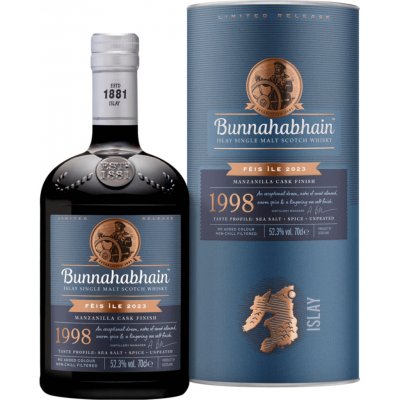 Bunnahabhain Manzanilla Cask 1998 52,3% 0,7 l (tuba) – Hledejceny.cz