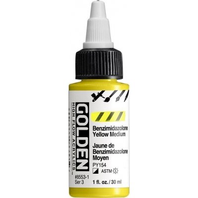 Golden Artist Colors High Flow akrylová barva benzimidazolone yellow medium 30 ml – Hledejceny.cz