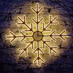 DECOLED LED světelná vločka X, závěsná 3D tisk, pr. 85 cm, teple bílá – Hledejceny.cz
