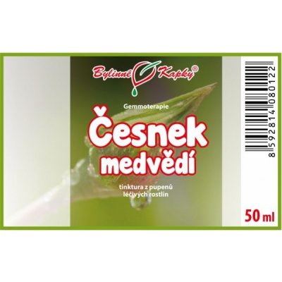 Bylinné kapky ČESNEK MEDVĚDÍ pupeny gemmoterapie 50 ml – Hledejceny.cz