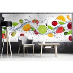 Dimex MP-2-0239 Panoramatická vliesová fototapeta na zeď Ovoce ve vodě rozměry 375 x 150 cm – Sleviste.cz