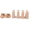 Dřevěný vláček Woody Příslušenství k dráze Rozšířený set kolejí: zarážky s magnetem, bloky