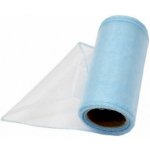 Organza 12 cm/ 9 m obšitá - modrá - ledová - 240022 – Zboží Dáma