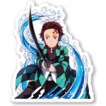 Demon Slayer Samolepka Tanjiro Water Breathing Form – Zboží Živě