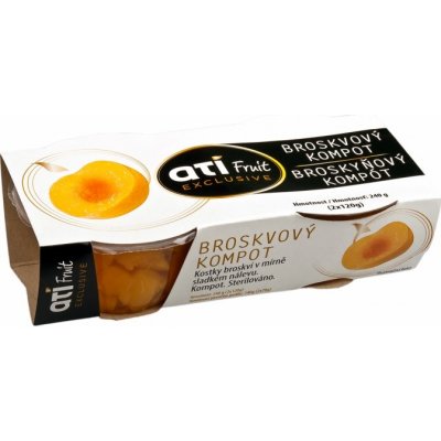 ATI Fruit Exclusive Broskvový kompot 2 x 120 g – Zboží Dáma