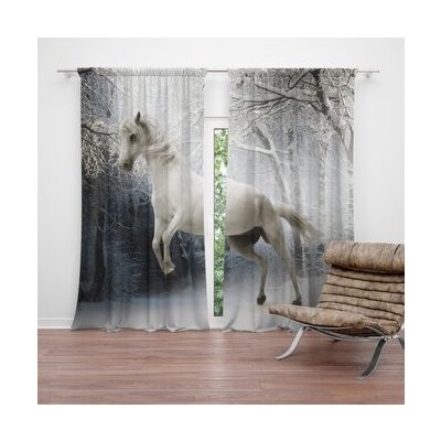 Sablio Závěs Bílý kůň: 2ks 140x250cm – Hledejceny.cz