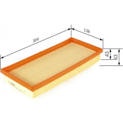 Vzduchový filtr BOSCH F 026 400 140 – Hledejceny.cz