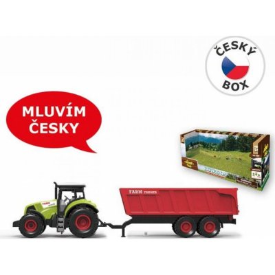 Made Traktor zelený s červeným přívěsem český hlas – Zboží Mobilmania