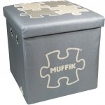 Muffik box malý šedý MFK-060-3-1-11 – Zboží Dáma