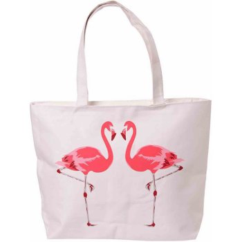 Látková taška se zipem Flamingo