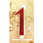 Dortisimo Svíčka velká červená číslo 1 – Zboží Dáma