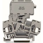 WAGO Svorka 281-611 2vodičová, pojistková svorka, s výklopným držákem pojistek, šedá 281-611 – Hledejceny.cz