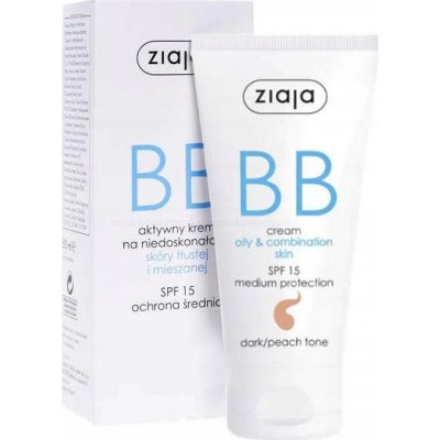 Ziaja BB krém pro mastnou, smíšenou pleť tón přirozený SPF15 50 ml – Zbozi.Blesk.cz