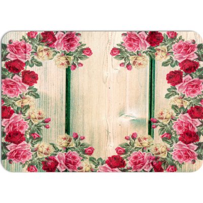 PokojovaDekorace.cz prostírání 129 Dřevo s květy 43x30cm – Zboží Dáma