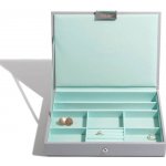 Stackers šperkovnice Grey Mint Classic Lid tyrkysová – Zboží Dáma