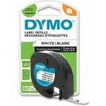 Dymo Letratag S0721660 - originální plastová páska - bílá, 12 mm x 4 m – Zboží Živě