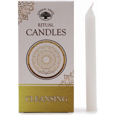 Green Tree Ritual Candles Cleansing 10 ks 12 x 1 cm