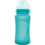 Everyday Baby Láhev sklo senzor turquoise 240ml – Zbozi.Blesk.cz