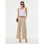 Orsay Béžové dámské široké kalhoty – Zboží Dáma