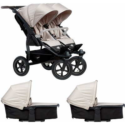 Tfk set duo2 frame 2025 air wheel carrycot + seat Sand – Zboží Dáma