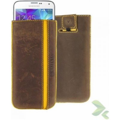Valenta Pocket Stripe Vintage - Kožené Slider Samsung Galaxy S5, Sony Xperia ZI Jiné hnědé
