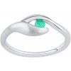 Prsteny SILVEGO Stříbrný prsten Claire s pravým smaragdem FWR7259ER