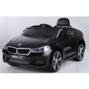 Beneo elektrické autíčko BMW 6GT jednomístné Eva kola kožené sedadlo Baterie 2 x 6V / 4Ah 24 GHz DO 2Xmotor USB vstup orginal licence černá