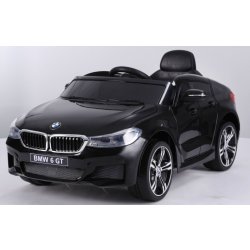 Specifikace Beneo elektrické autíčko BMW 6GT jednomístné Eva kola kožené  sedadlo Baterie 2 x 6V / 4Ah 24 GHz DO 2Xmotor USB vstup orginal licence  černá - Heureka.cz