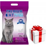 Premium Cat Clumping Bentonite Litter Levandule 20 kg – Sleviste.cz