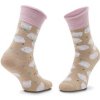 Zooksy Klasické ponožky Warm Winter Marshmallows Béžová