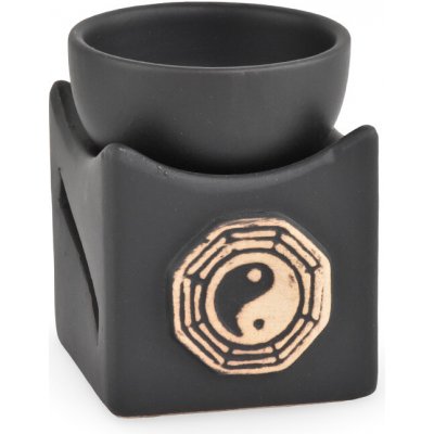 Ancient Wisdom aroma lampa černá čtvercová Jin Jang – Sleviste.cz