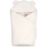 Baby Nellys Beránková zavinovačka s kapucí Teddy Boucle Srnka smetana – Hledejceny.cz