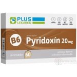 Plus Lékárna Pyridoxin 20 mg s vitamínem B6 60 tablet – Hledejceny.cz
