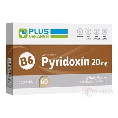 Plus Lékárna Pyridoxin 20 mg s vitamínem B6 60 tablet – Hledejceny.cz