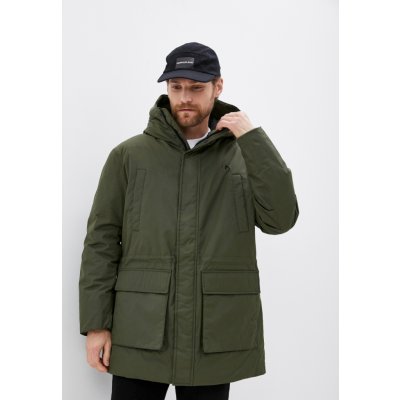 Calvin Klein pánská parka khaki zelená – Zbozi.Blesk.cz